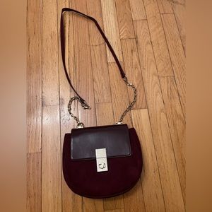 Used velvet cross bag